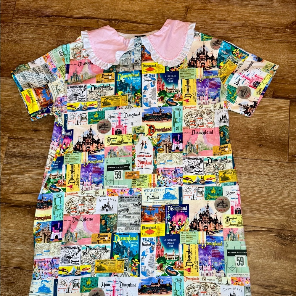 Disney Parks Disney 100 Era Collection Retro Vintage Collared Tunic Dress XL